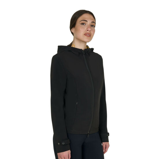 Giacca donna softshell slim fit zip antivento