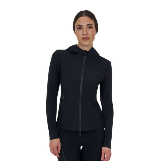 Felpa tecnica donna Equestro Ridertechnology cappuccio