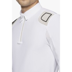 Polo da competizione con zip a maniche lunghe con spallina R-Evo