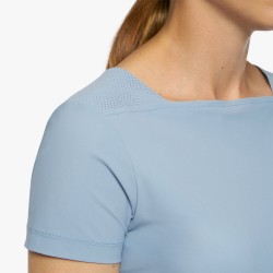 T-shirt da donna in jersey con dettaglio traforato