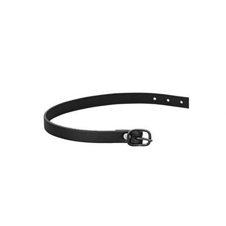 SPERONI HS SPUR STRAPS LEATHER BLACK 45CM W.BUCKLE ST.ST./BLACK