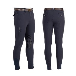 PANTALONI UOMO EQUESTRO MODELLO HERMES IN TESSUTO TECNICO CON GRIP