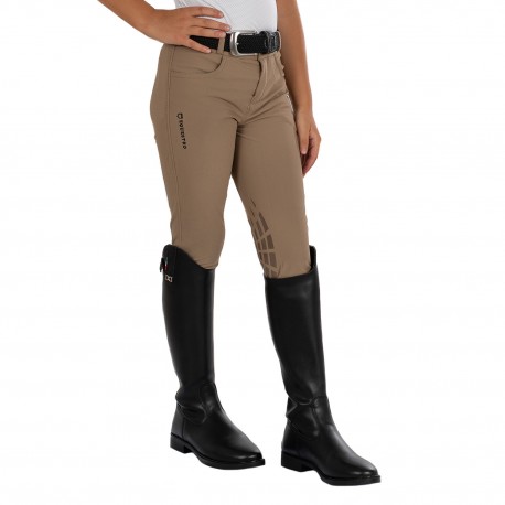 PANTALONI EQUESTRO MODELLO JUNIOR IN TESSUTO TECNICO TRASPIRANTE CON GRIP