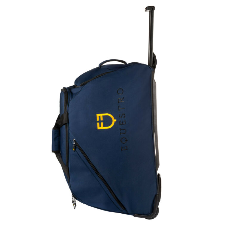 Borsa trolley con logo ricamato