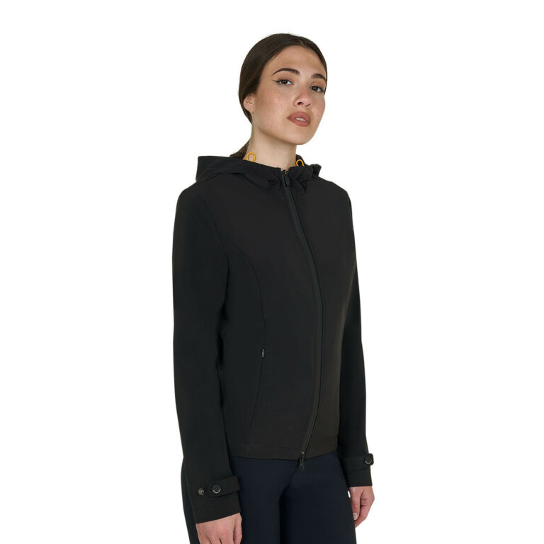 Giacca donna softshell slim fit zip antivento