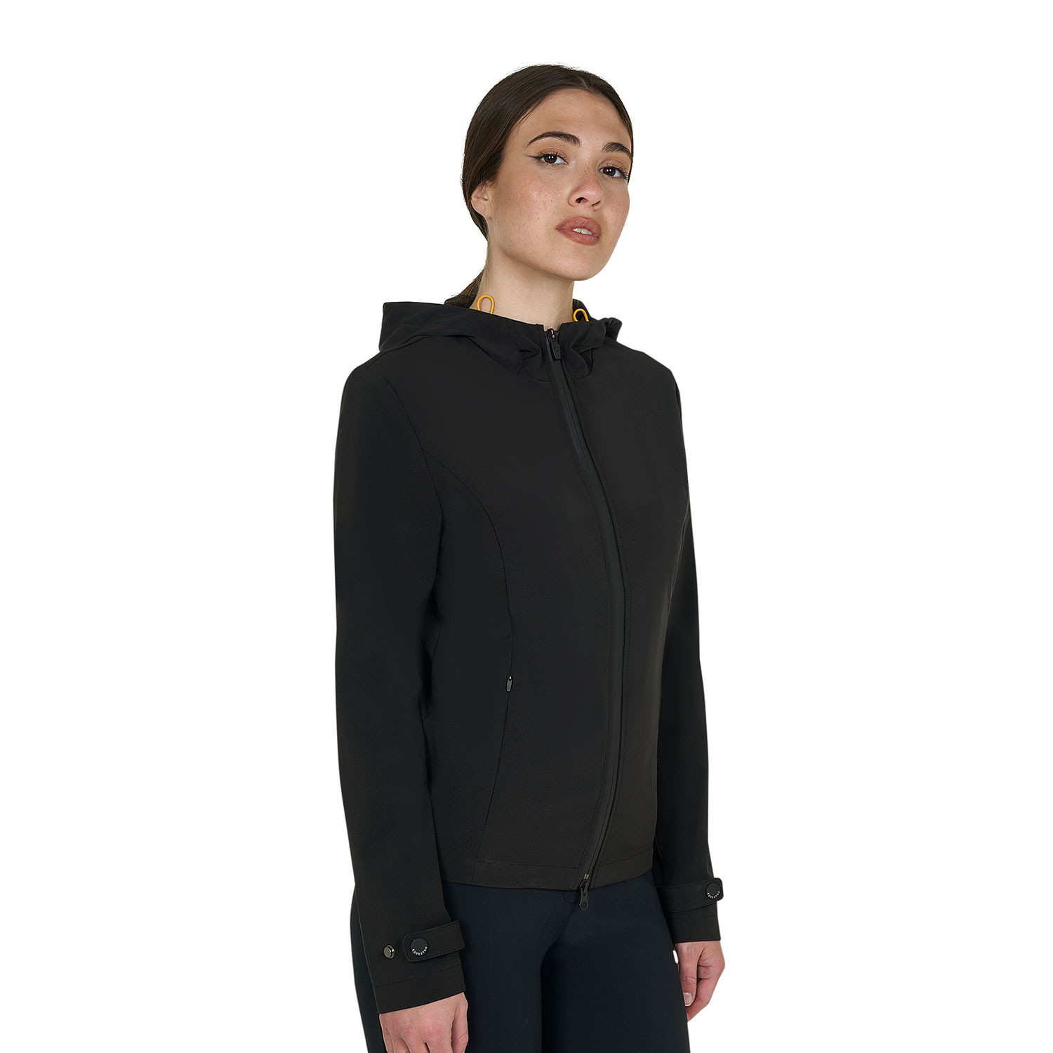 Giacca donna softshell slim fit zip antivento