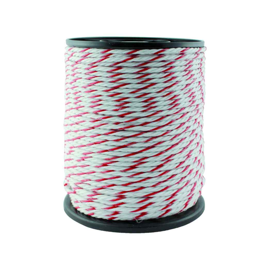 CORDA ELETTRICA SUPERIOR BIANCO/ROSSA 6MM 200 MT